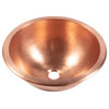 Darwin Naked Copper 16" Round Dual Flex Bath Sink with Ashfield Faucet Kit