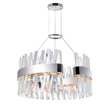 Glace LED Chandelier with Chrome Finish