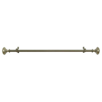 Buono Curtain Rods With Finial, Set of 2, 120"