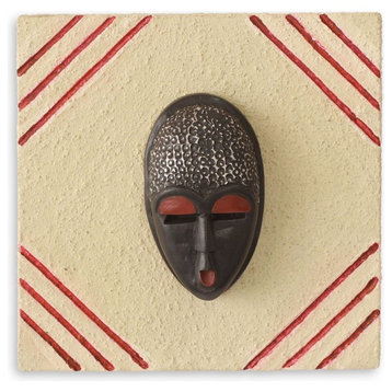 Born On Wednesday African Mask Plaque