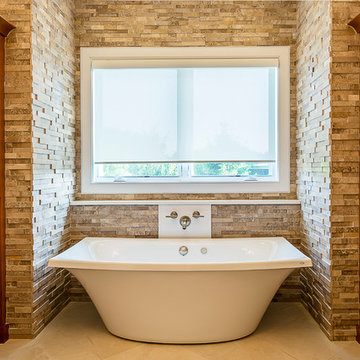 Simple Modern Interior, Traditional Exterior