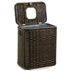 1.6 gal. Champagne Gold Metal Household Trash Can with Removable Inner Bucket