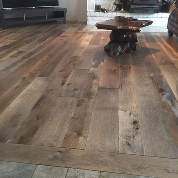 Barnwood Hickory Hand Scraped Custom Oil Finish