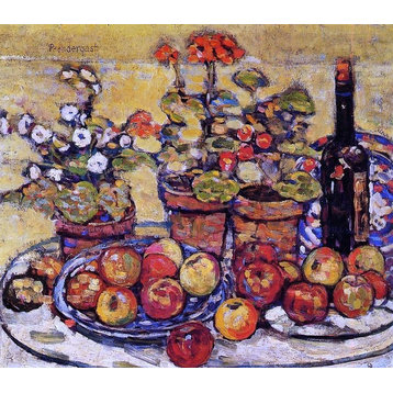 Maurice Prendergast Still Life, Fruit and Flowers Wall Decal Print