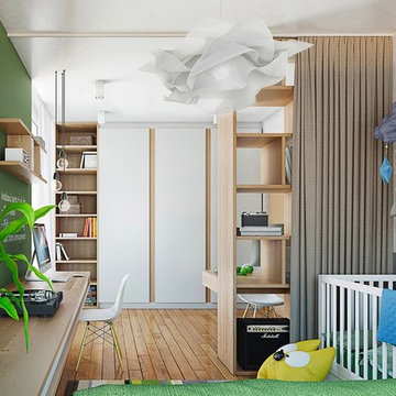 Mở rộng không gian nội thất hiện đại cho căn nhà 80 m2