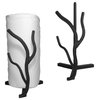 Willow Tree Branch Paper Towel Stand Countertop, Black Iron Finish