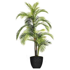 89 6 Tall Palm Artificial Tree Indoor Outdoor Lifelike Faux In