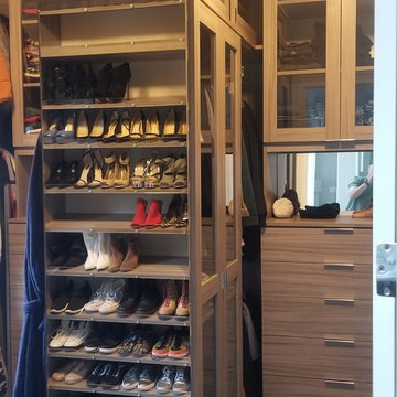 Textured Master Closets