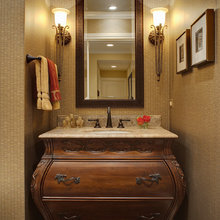 powder room vanity