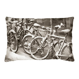 Winter Park Snow Messenger Designer Pillow - Bed Pillows