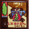 4x4" Oaxacan Chocolate Dark Coffee Art Tile Ceramic Drink Holder Coaster