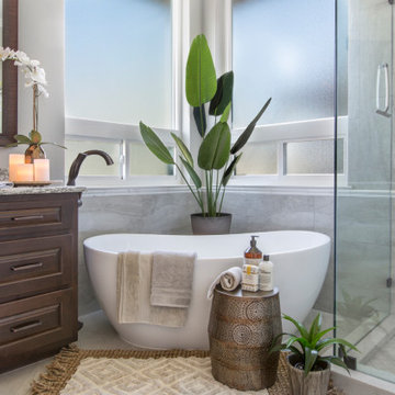 A 90’s Master Bath gets a Spa-Inspired Remodel