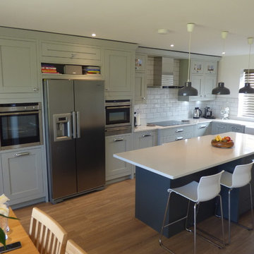 grey in-frame kitchen - fellside housing development