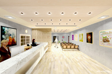 3D RENDERING FOR HOSPITAL RECEPTION AND WAITING AREA