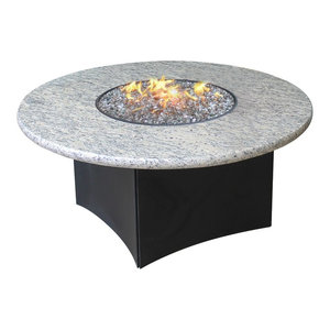 Oriflamme Gas Fire Pit Table Savanna Contemporary Fire Pits