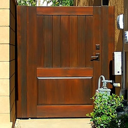 Clean and Simple Wood Gates - Home Fencing And Gates