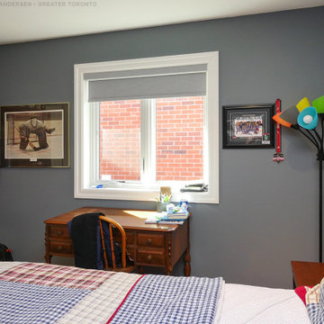 New Double Casement Window in Charming Bedroom - Renewal by Andersen Greater Tor