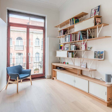 Bibliothèques, bureau escamotable et dressings sur-mesure PÔ et CURVE W&S