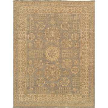Pasargad Khotan Collection Hand-Knotted Lamb's Wool Area Rug- 9' 4" X 12' 3"