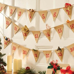 Advent Calendar Pennant - Christmas Decorations