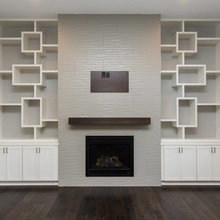 Fireplace And Cabinet