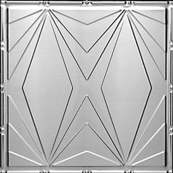 2403 Tin Ceiling Tile - Classic Art Deco Triangles - Ceiling Tile