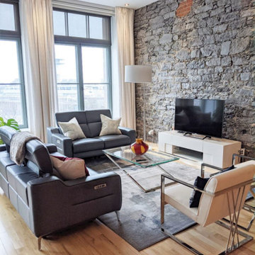 Living room open-concept in Old Montreal