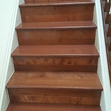 Nutmeg Maple Full Tread & 3 Maple Risers