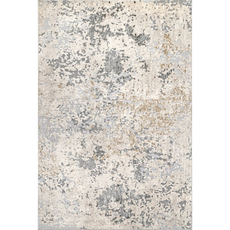Nuloom Chastin Modern Abstract Area Rug, Beige 4'x6'
