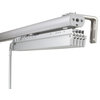 Azure-Dappled Iron 5-Panel Track Extendable Vertical Blinds 94"Hx58-110"W