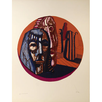Ronald Satok, Of Men and Monuments, Lithograph