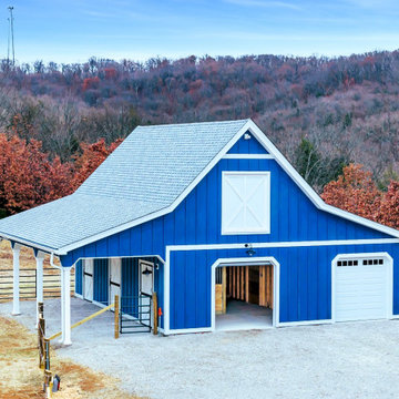 Blue Barn Front Exterior