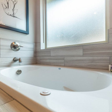 Urban-Style with Sunken Tub, Bathroom Renovation in San Mateo, CA