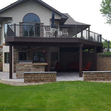 Cannon Lake Firepit Patio & Outdoor Kitchen
