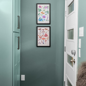 Coordinated Color Palette Extends Beyond the Kitchen
