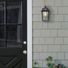 Golden Lighting 4305-OWM Brigham 12" Tall Outdoor Wall Sconce - Natural Black /