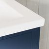 The Savoy Bathroom Vanity, Monarch Blue, 24", Single, Without Mirror, Freestanding