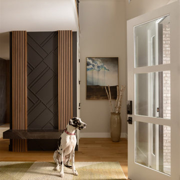 Entryway Design with Built-in Bench