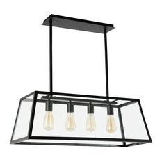 Quinn Black Glass Chandelier
