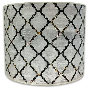 Handmade Lamp Shade, Moroccan Tile Textured Design