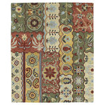 Kaleen - Kaleen Brooklyn Collection Rug, 9'6"x13' - Set the foundation for a warm and welcoming space with the Kaleen Brooklyn Wool Rug. This piece's soft material cushions your step, while its floral patchwork weaves a traditional look into your design.