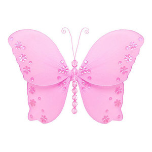 Butterfly Decorations Nylon Hanging Butterflies Wall Ceiling Girls