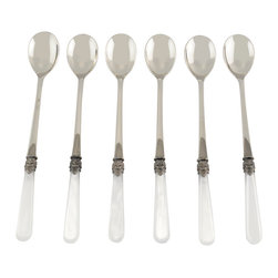 Arvind Group - Napoleon 6-Piece Teaspoon Set, White - Spoons