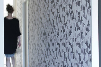 Inspiration for a modern hallway remodel in Other