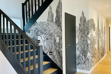 Design ideas for a contemporary staircase in Dijon.
