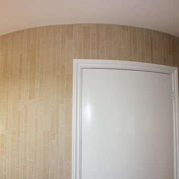 Beautifully curved wall in Mineral Quartz Mosaics