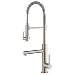 Kraus USA - Artec Commercial 2-Function 1-Handle Pulldown Kitchen Faucet SFS, Dispenser - Designed for powerful performance and lasting style, Artec Pro simplifies everyday tasks with a multifunctional design featuring a pre-rinse sprayer to blast away food residue and a rotating pot filler for quick fill-ups of pots and pitchers.