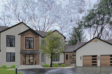 Home design - contemporary home design idea in Grand Rapids
