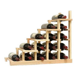 Vintner Series Wine Rack - 1 Column Waterfall Falling Left - Wine Racks
