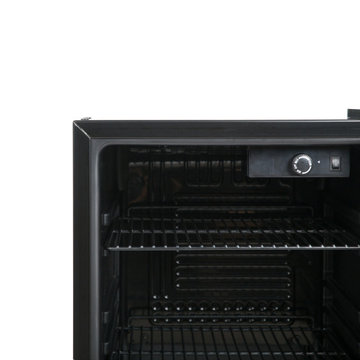 Wine Cooler with Glass Door for Beer or Wine - 90 Can or 26 Bottles Mini friger